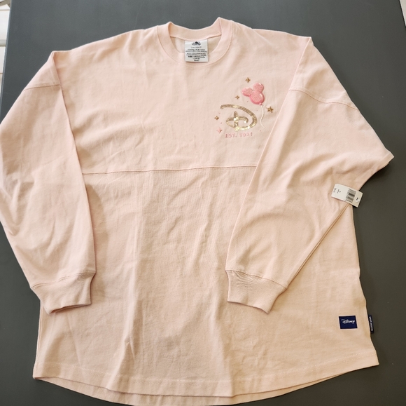 Walt Disney World Parks Medium Mickey Mouse Pink Balloons Spirit Jersey Shirt - Picture 2 of 15